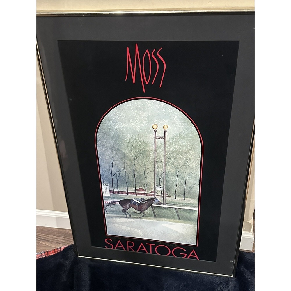 P Buckley Moss Saratoga Horse Racing Track signed and personalized from gallery